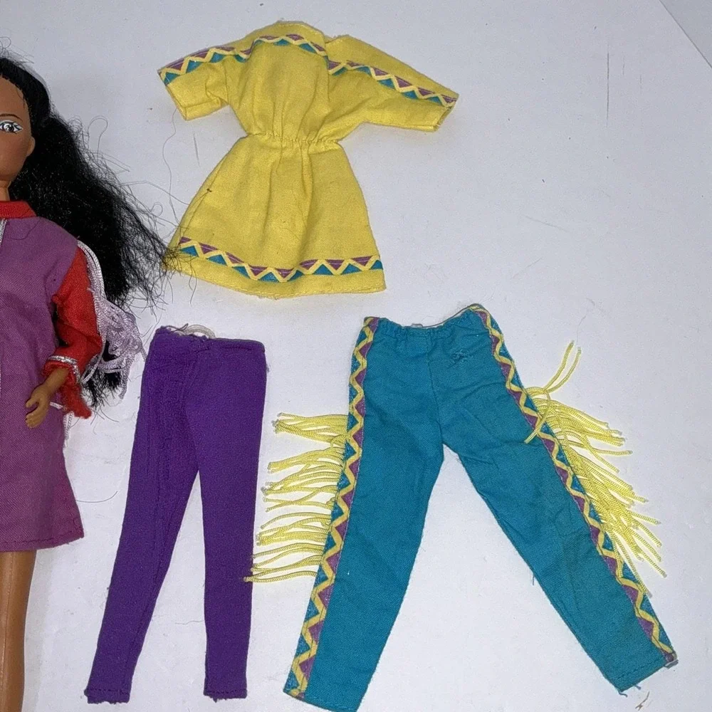 Vintage Barbie Native American Fashion Doll Lot Fringe‎ Outfits Mattel TLC OOAK